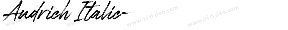 Andrich Italic字体转换